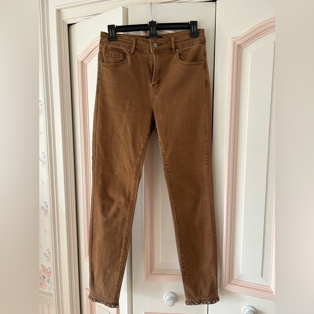 Frank Lyman Skinny brown jeans/ stretchy